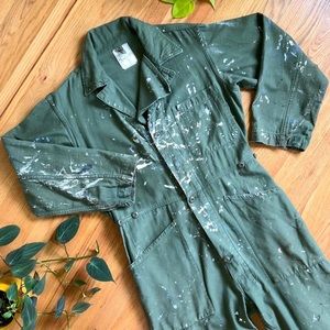 Vintage 70s green coveralls
